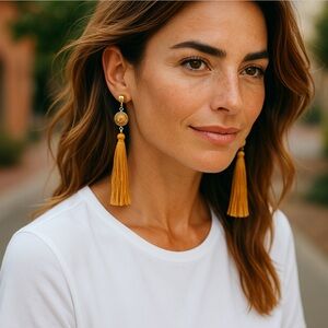Uncommon James Strawberry Fields Jasper Tassel Earrings